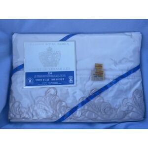 Cannon Royal Family Court Of Versailles duBarry Twin Flat Top Sheet Vintage